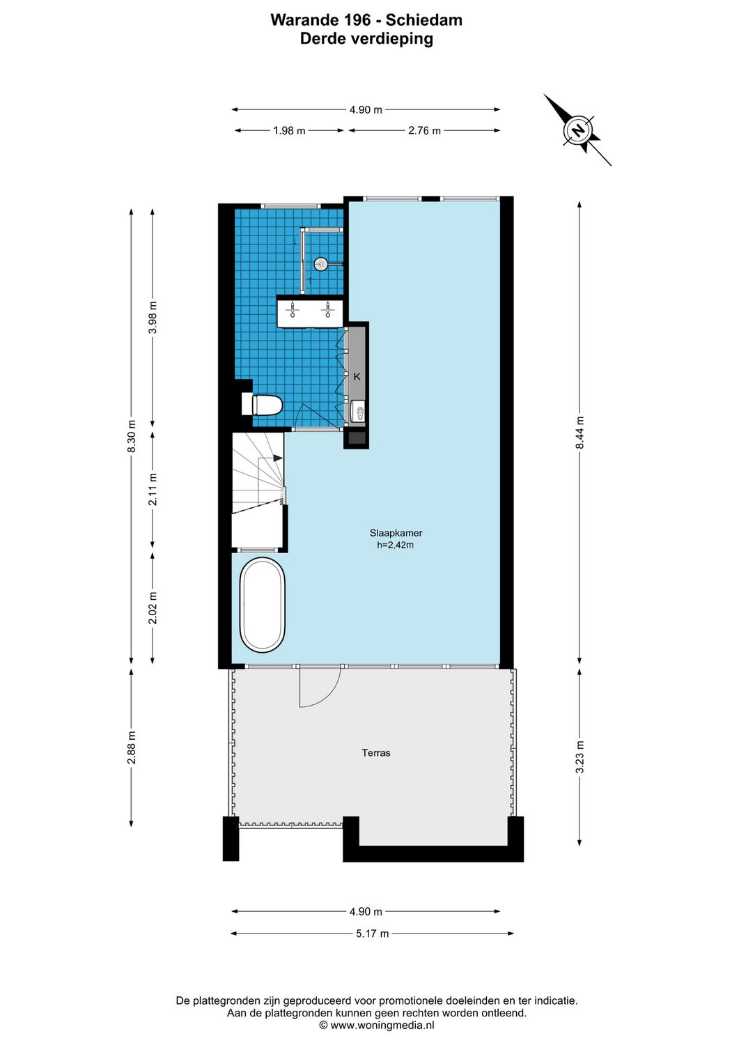 Warande 196, SCHIEDAM plattegrond 4