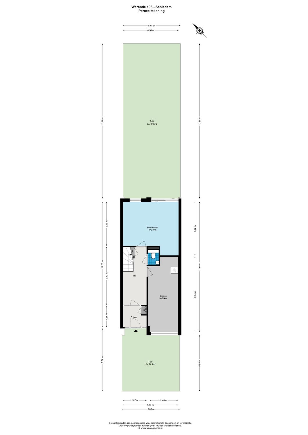 Warande 196, SCHIEDAM plattegrond 0
