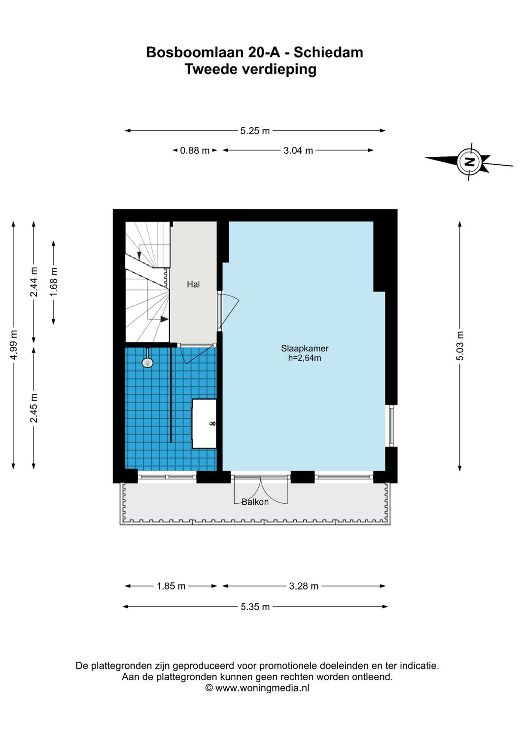 Bosboomlaan 20A, SCHIEDAM plattegrond 6