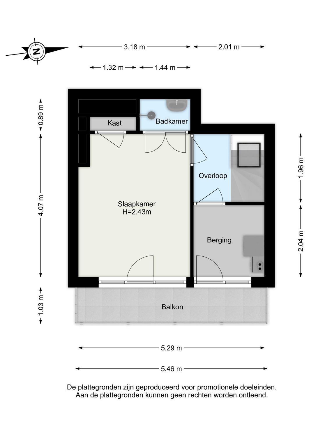 Boerhaavelaan 9A, SCHIEDAM plattegrond 2