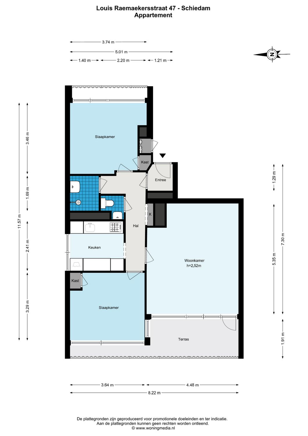 Louis Raemaekersstraat 47, SCHIEDAM plattegrond 0