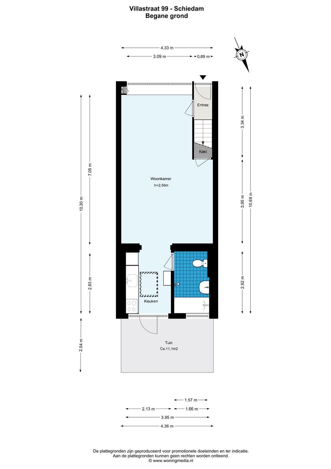 Villastraat 99, SCHIEDAM plattegrond 0
