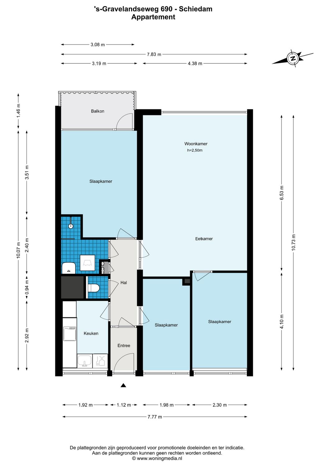 's-Gravelandseweg 690, SCHIEDAM plattegrond 0