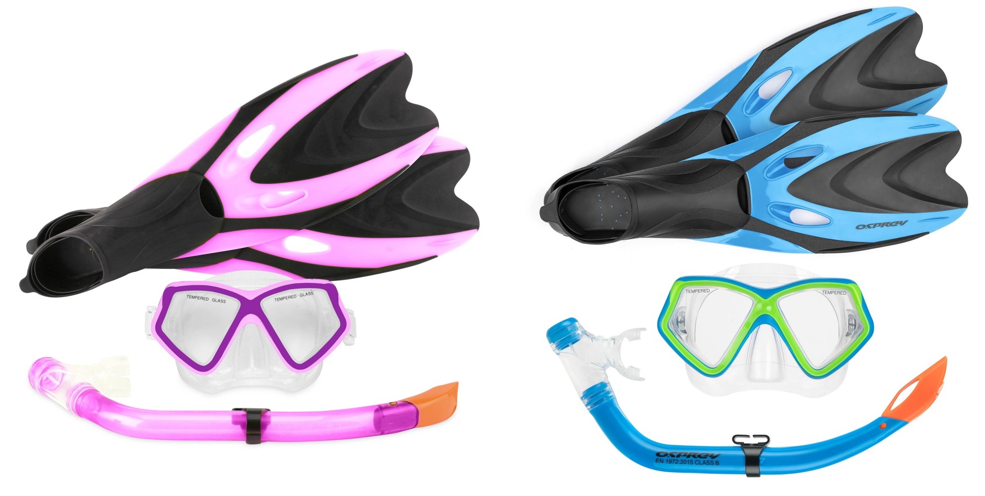 Osprey - Snorkel & Flippers Junior - Snorkel Set