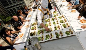 Dineren op grote hoogte in Brussel