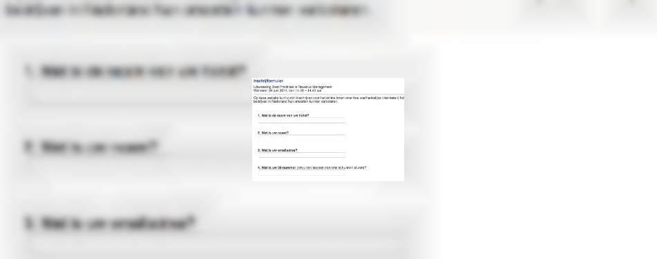 Gratis forum omzetverbetering hotels
