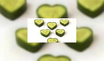 Hartvormige komkommers als presentje