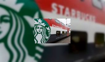 Starbucks store op de rails