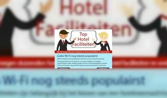 Gratis Wi-Fi populairste hotelvoorziening