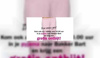 Gratis ontbijt in ruil voor pyama-outfit
