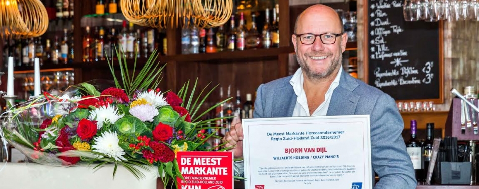 Bjorn van Dijl Meest Markante Horecaondernemer van Zuid-Holland-Zuid