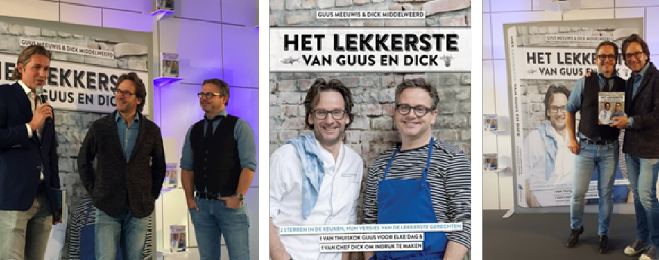 Kookboek van zanger Guus Meeuwis en sterrenchef Dick Middelweerd