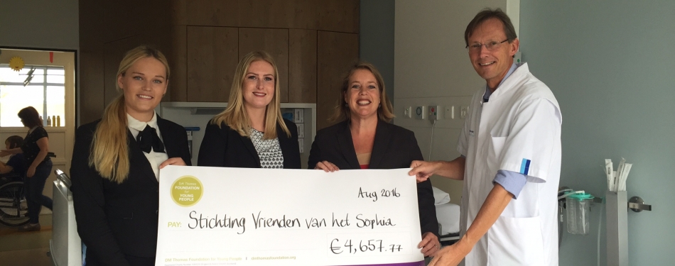 Hilton Rotterdam in actie voor Erasmus MC-Sophia Kinderziekenhuis