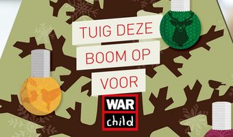 Jarig Bagels & Beans tuigt kerstboom op voor War Child