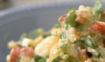 Stamppot met koolraap en rauwe andijvie