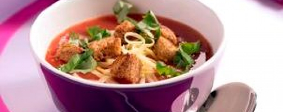 Tomatensoep met croutons