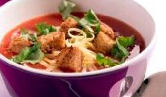 Tomatensoep met croutons
