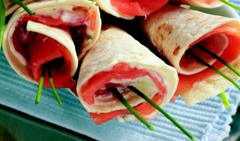 Tortillas met zalm