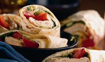 Wrap kalfsvlees en spinazie