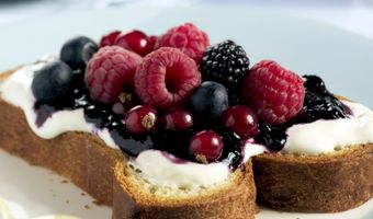 Brioche met bosbessen