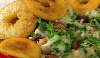 Stamppot van raapstelen met appel