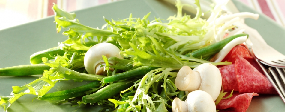 Italiaanse salade met champignons