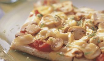 Panpizza met champignons 