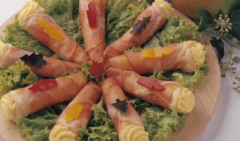 Hamhoorntjes met mangomousse