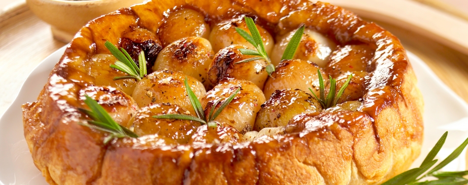 Sjalotten tarte tatin