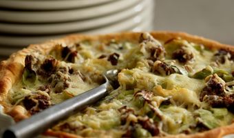 Hartige taart met gehakt