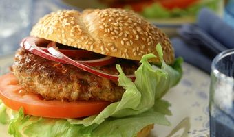 Griekse fetahamburger