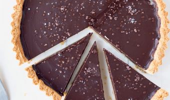 Chocoladeganachetaart met zeezout