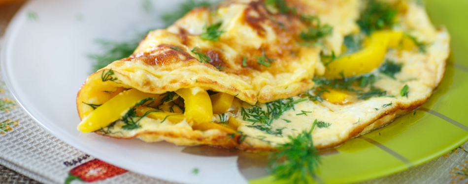 Boerenomelet met paprika