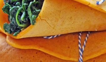 Paprikapannenkoeken met spinazie 