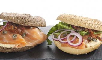 Bagel gerookte zalm 