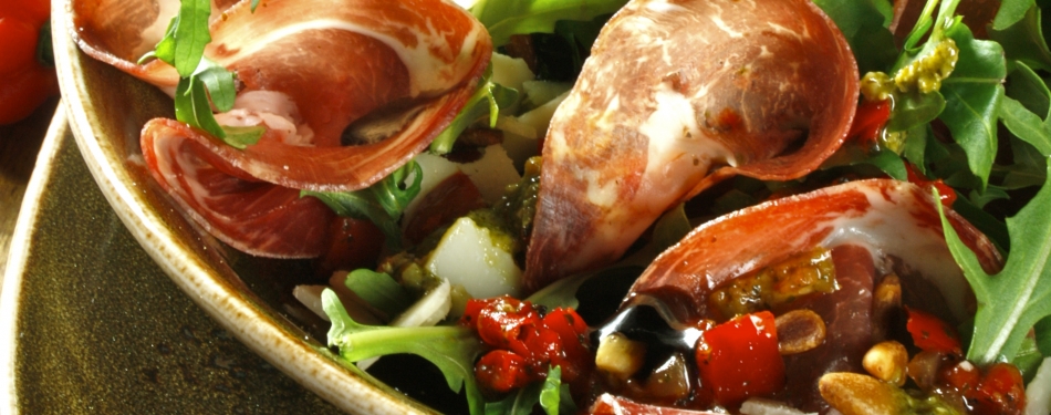 Salade met Coppa di Parma