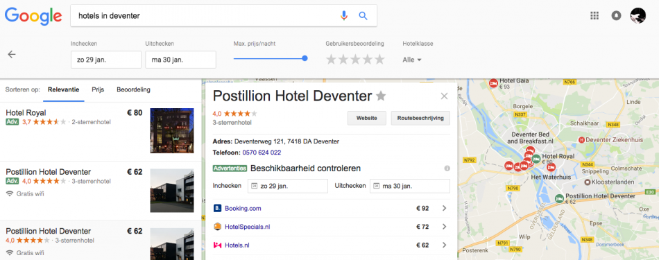 Meer directe boekingen via Google Hotel Ads