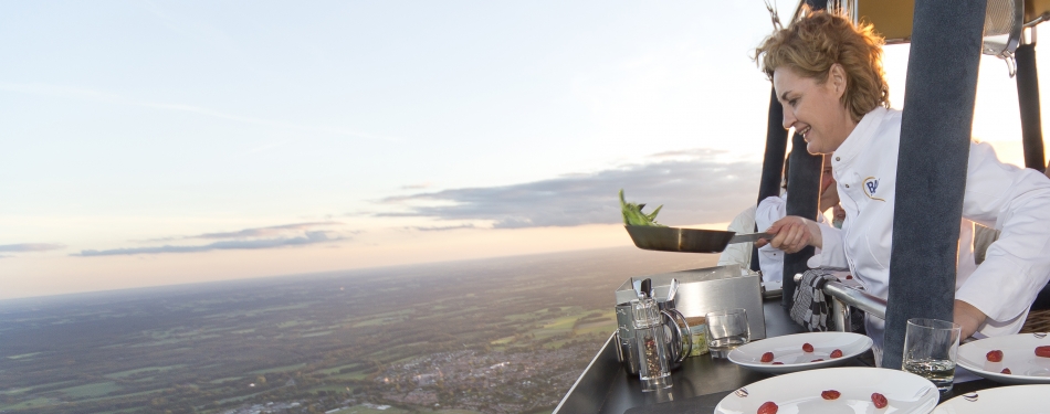 Sterrendiner in een luchtballon: Angélique Schmeinck bereikt ongekende hoogten