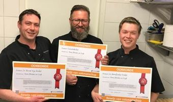 Goud voor eigengemaakte kroket Vlaams friteshuis van Gogh