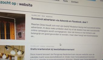 Bijna twee derde restaurants heeft geen werkende website