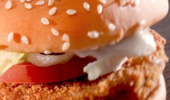 V-label voor Veggieburger McDonalds