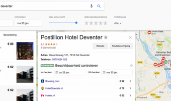 Hoteliers.com wordt partner van Google Hotel Ads