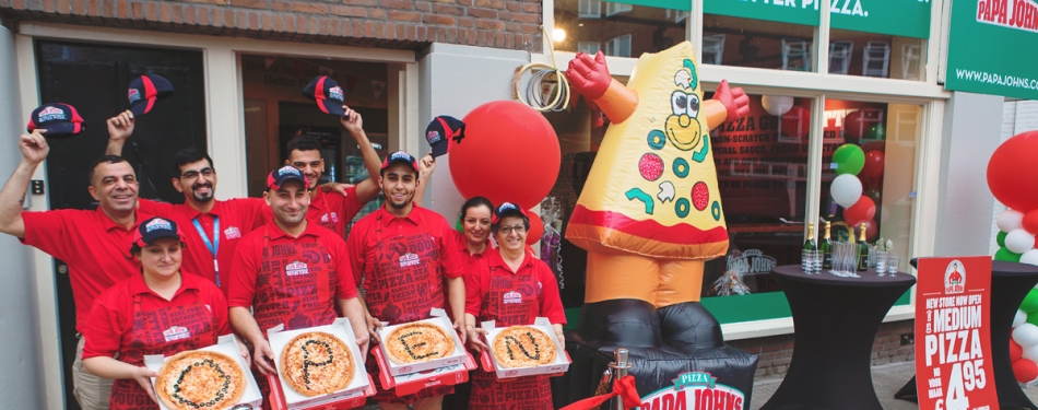 Nieuwe vestiging van Papa John's in Amsterdam