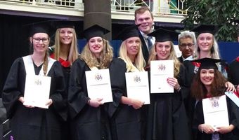 Stenden-studenten studeren af in Groot-Brittannië