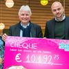 Bakker Bart overhandigt cheque aan Villa Pardoes