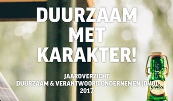 Grolsch realiseert in 2017 het laagste energie- en waterverbruik ooit