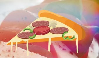 Bizar: de 'Regenboog Eetbare Glitter Eenhoorn Pizza'