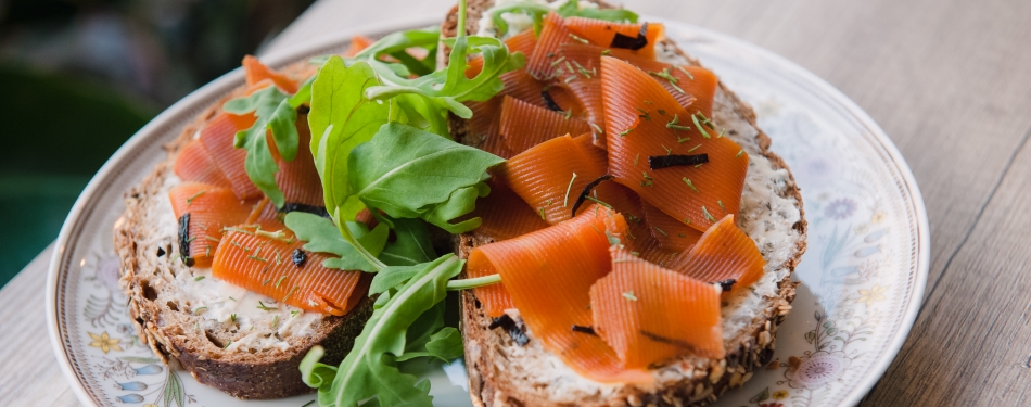 Genomineerde nummer 3: Broodje vegan zalm met kruidenroomkaas