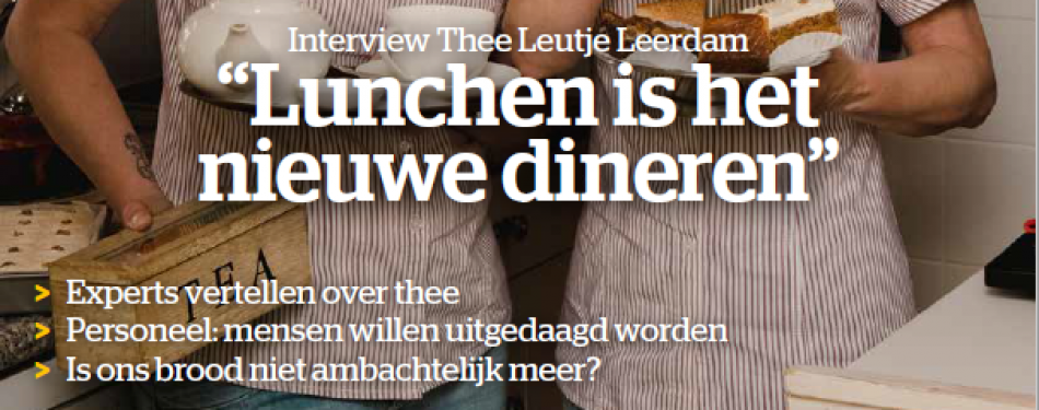 Juni-editie Lunchroom: alles over thee, terras-etiquette, gebak en brood