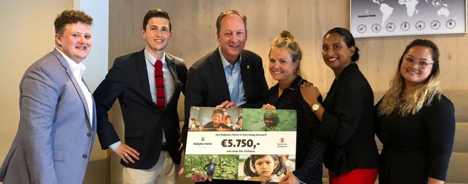 Babylon Hotel Den Haag steunt Save the Children